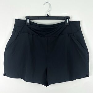 Alaska Hardgear Lost Lake 3" Swim Shorts Size 18 Black Pockets Duluth Trading Co